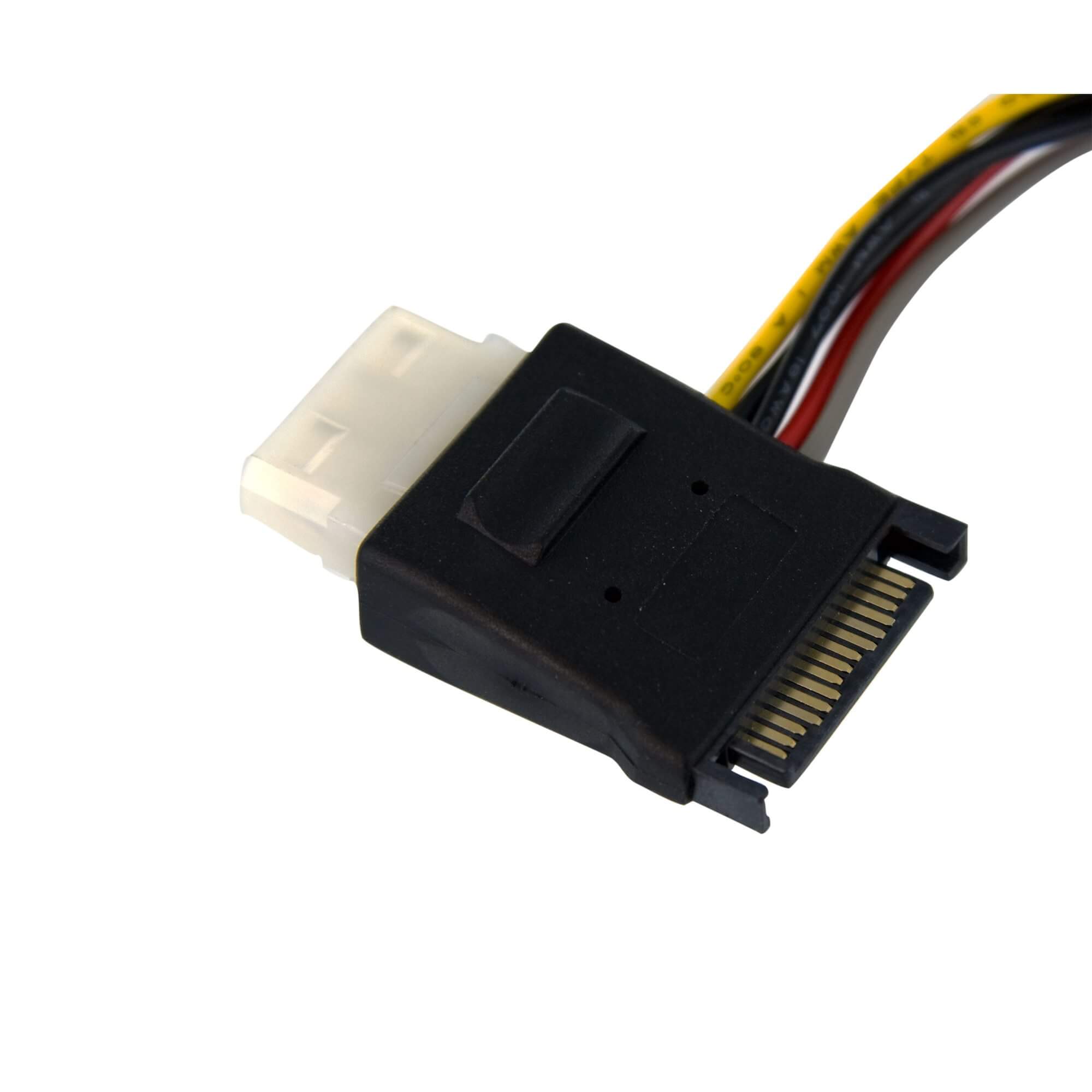 Cable splitter SATA to LP4 with 2x SATA Power Splitter Cable -3